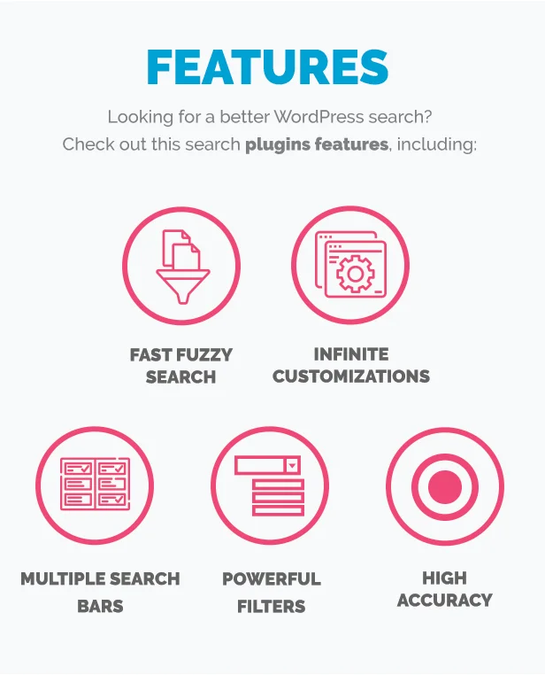 Ajax Search Pro v4.22 - Live WordPress Search & Filter Plugin 1 Tính năng Ajax Search Pro Plugin