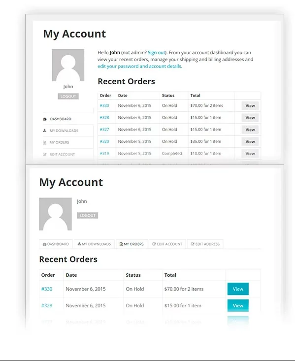 YITH WooCommerce Customize My Account Page Premium v3.8.0 NULLED 1 Tính năng YITH WooCommerce Customize My Account Page Plugin