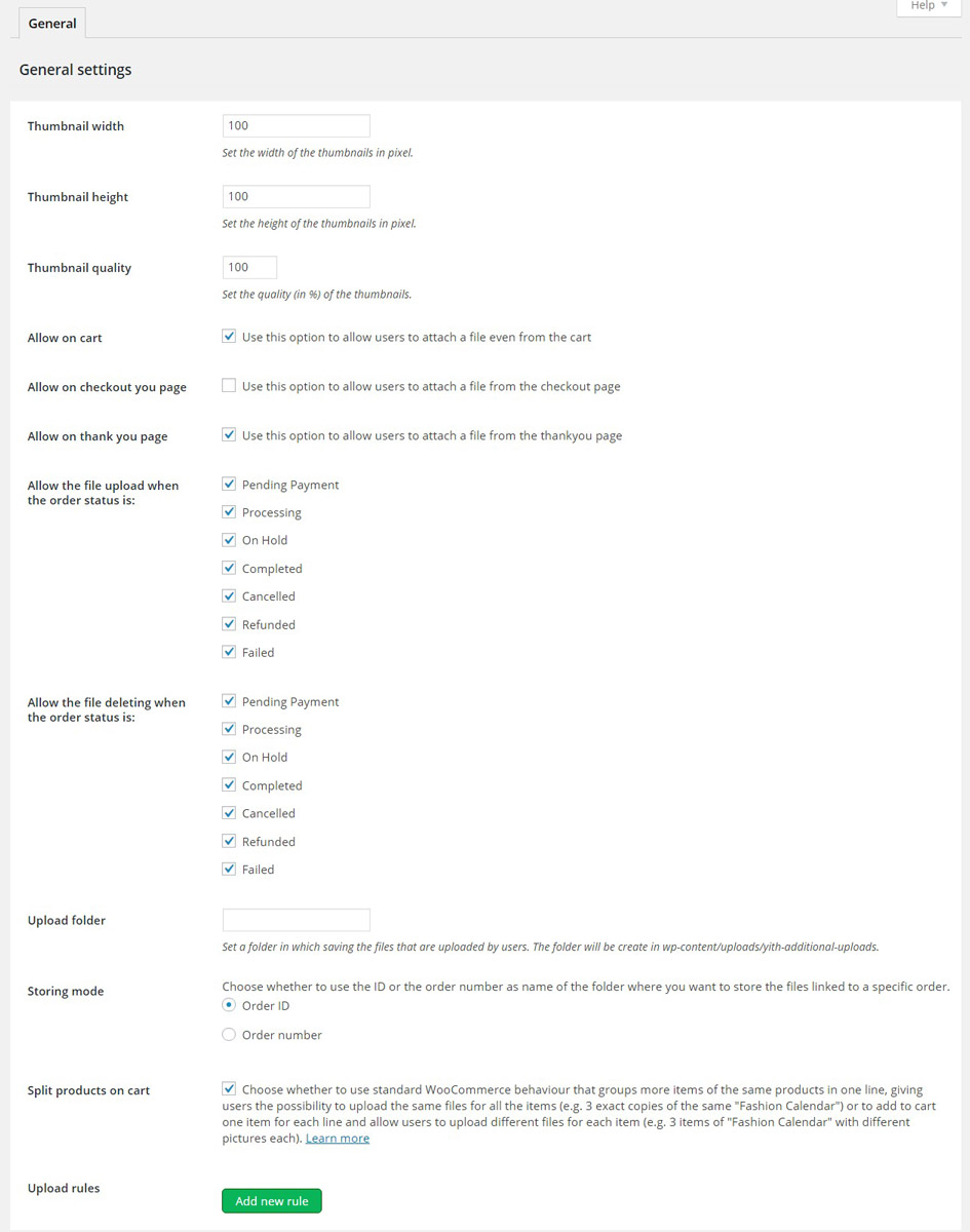 YITH WooCommerce Uploads Premium v1.2.24 1 Tính năng YITH WooCommerce Uploads Premium