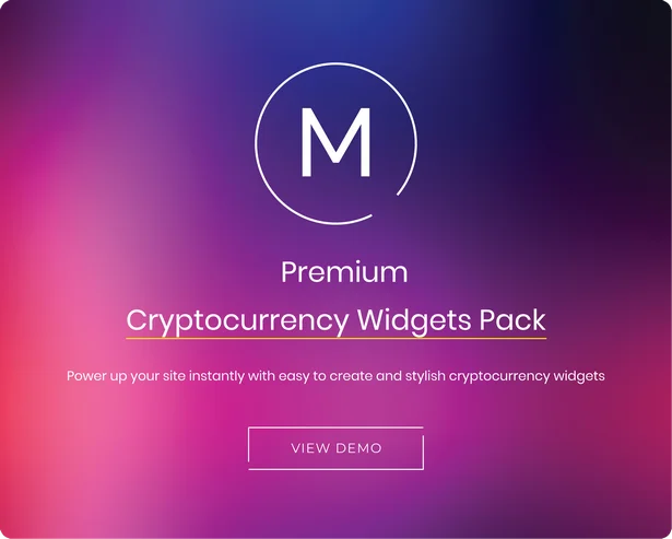 Massive Cryptocurrency Widgets v3.2.1 - Các tiện ích WordPress về tiền điện tử
