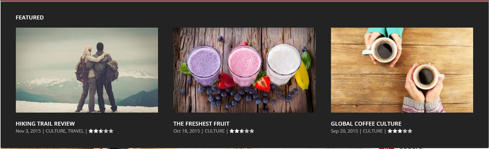 Tính năng Extra theme