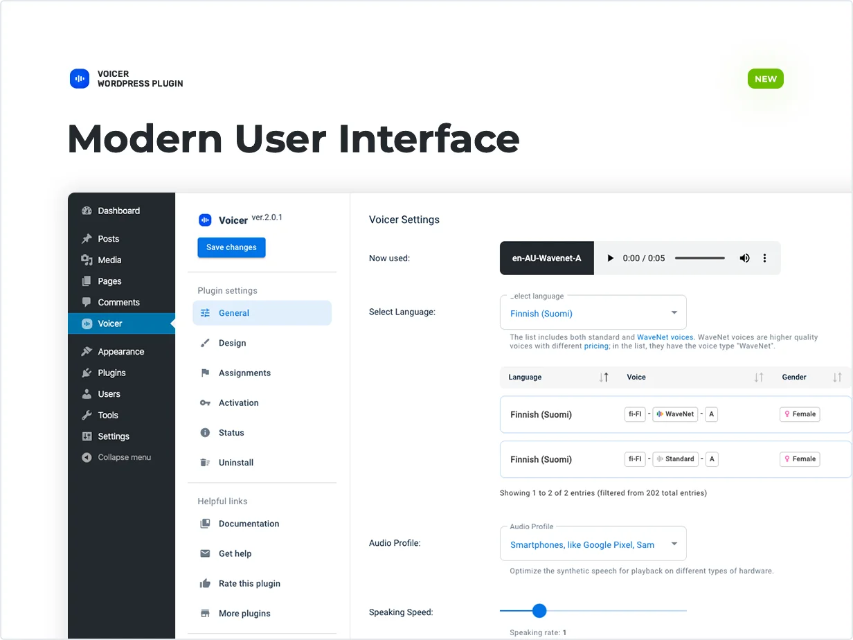 Voicer – Text to Speech Plugin for WordPress