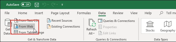 Sử dụng Excel làm công cụ để sao chép dữ liệu từ trang web 21 Sử dụng Excel làm công cụ để sao chép dữ liệu từ trang web