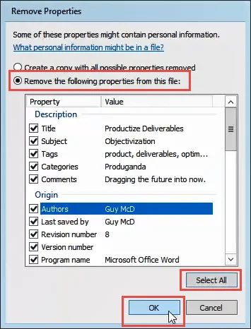 Cách xóa hoàn toàn siêu dữ liệu cá nhân khỏi tài liệu Microsoft Office 42 Cách xóa hoàn toàn siêu dữ liệu cá nhân khỏi tài liệu Microsoft Office