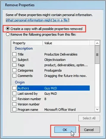 Cách xóa hoàn toàn siêu dữ liệu cá nhân khỏi tài liệu Microsoft Office 43 Cách xóa hoàn toàn siêu dữ liệu cá nhân khỏi tài liệu Microsoft Office