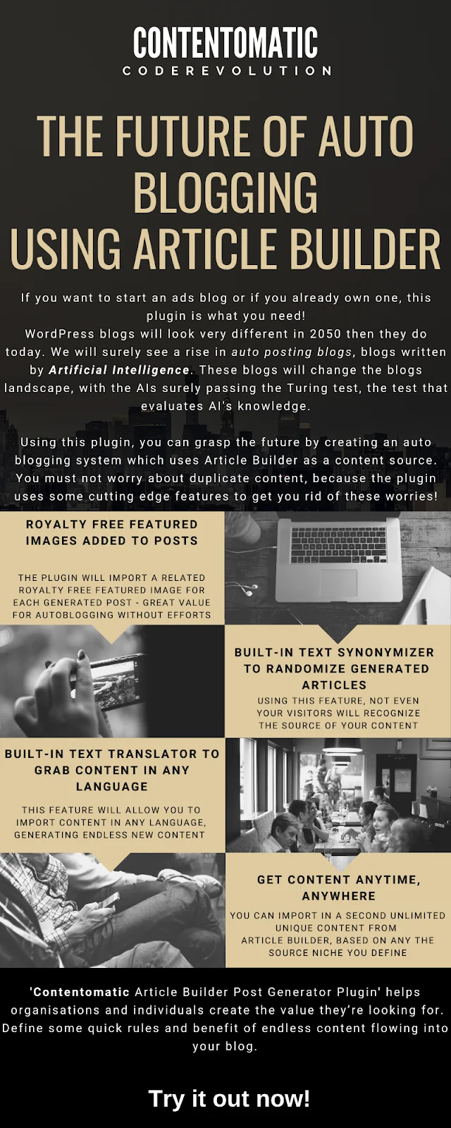 Contentomatic - Article Builder & Article Forge Post Generator Plugin for WordPress 1
