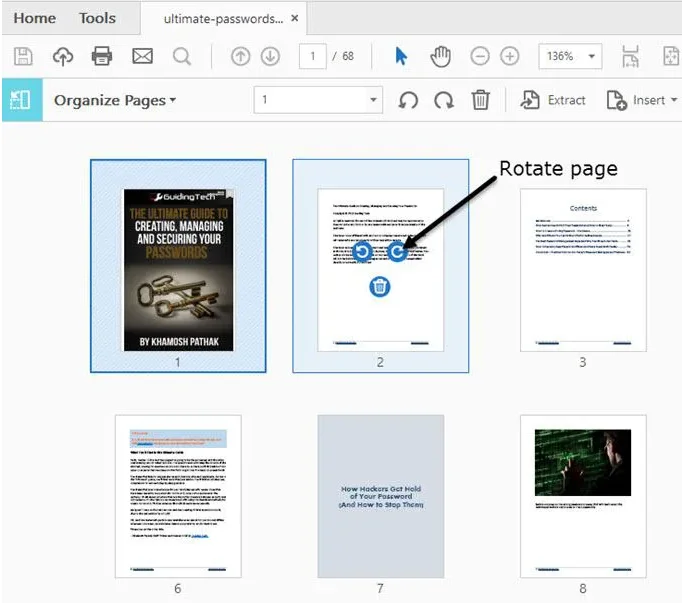Cách di chuyển và trích xuất trang PDF 2 Cách di chuyển và trích xuất trang PDF
