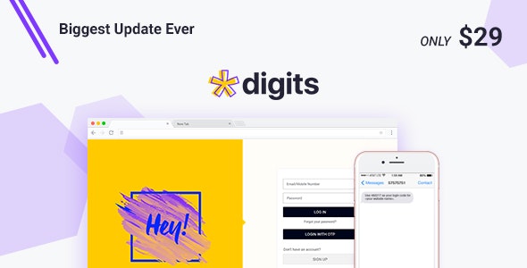 Digits WordPress Mobile Number Signup and Login