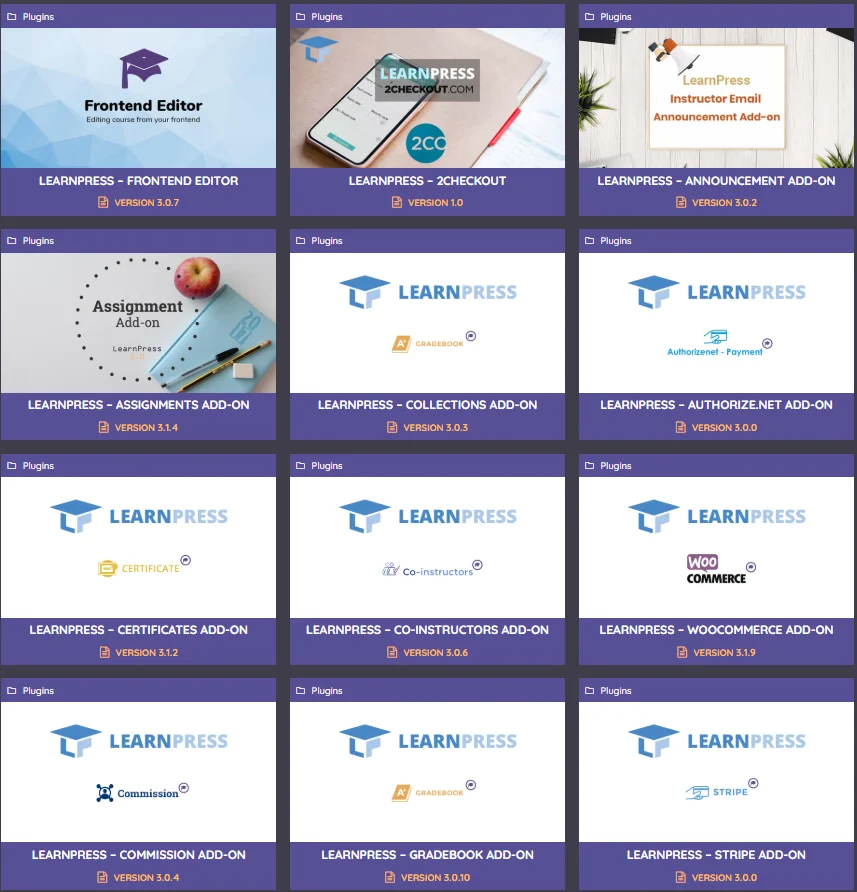 LEARNPRESS PREMIUM ADD-ONS BUNDLE
