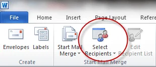 Chọn người nhận
