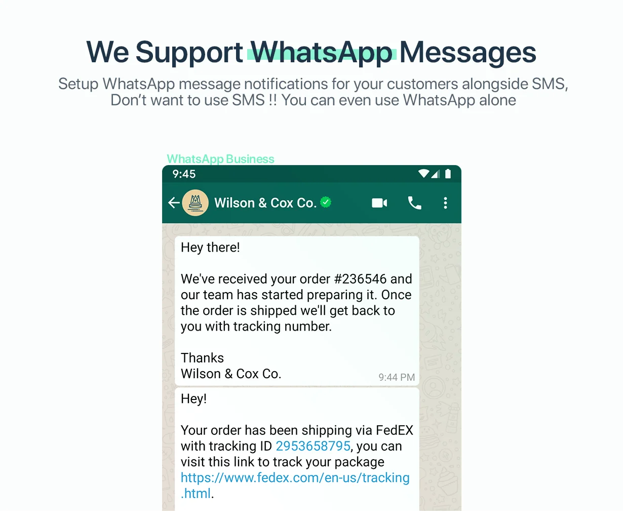 WPNotif v2.6.3.3 - WordPress SMS & WhatsApp Message Notifications 1 Tính năng WPNotif: WordPress SMS & WhatsApp Message Notifications