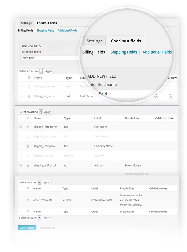 YITH WooCommerce Checkout Manager v1.9.0 - Tùy chỉnh trường thanh toán WooCommerce 1 Tính năng YITH WooCommerce Checkout Manager