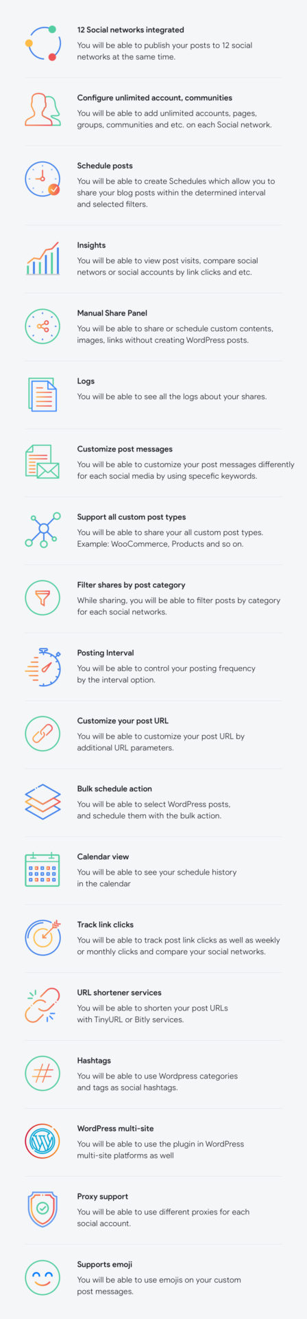 Tính năng nổi bật FS Poster - WordPress Auto Poster & Scheduler