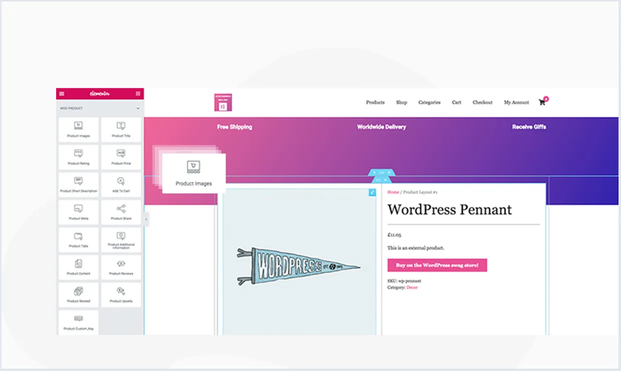 WooCommerce Page Builder For Elementor