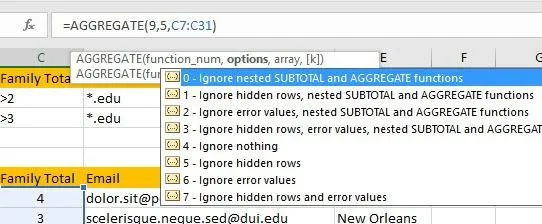 Cách lọc dữ liệu trong Excel 23 hàm tổng hợp