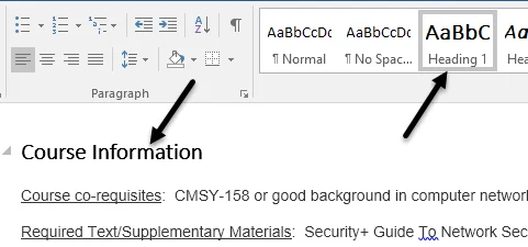 Nhanh chóng thêm mục lục vào tài liệu Word 2 áp dụng tiêu đề từ