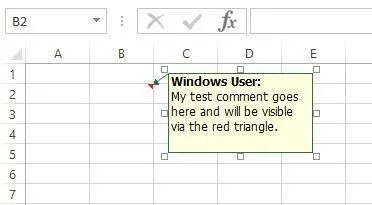 Cách thêm nhận xét vào ô bảng tính Excel 2 bình luận di động