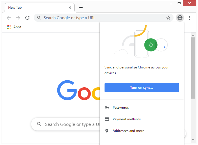 Cách thiết lập Đồng bộ hóa trình duyệt Google Chrome 2 Cách thiết lập Đồng bộ hóa trình duyệt Google Chrome