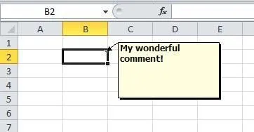 Cách thêm nhận xét vào ô bảng tính Excel 4 Đã thêm nhận xét