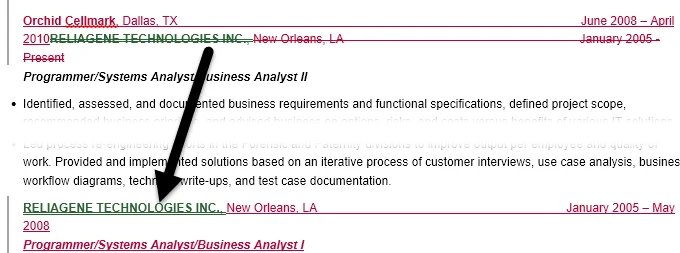 Cách sử dụng So sánh & Kết hợp tài liệu trong Word 6 so sánh tài liệu di chuyển