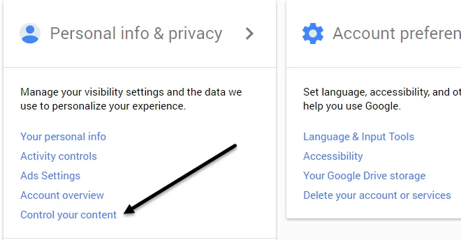 Tải xuống tất cả hình ảnh và video từ Google Photos 3 kiểm soát nội dung của bạn