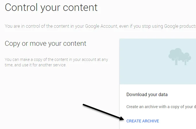 Tải xuống tất cả hình ảnh và video từ Google Photos 4 tạo kho lưu trữ