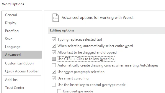 Nhanh chóng thêm mục lục vào tài liệu Word 14 nhấp vào liên kết ctrl