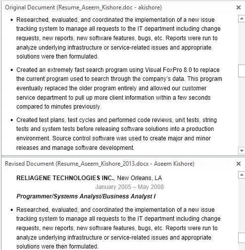 Cách sử dụng So sánh & Kết hợp tài liệu trong Word 7 tài liệu xem từ