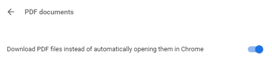 Ngăn Google Chrome mở tệp PDF trong trình duyệt