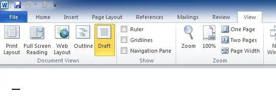 Hướng dẫn cơ bản để sửa chữa tệp Word bị hỏng 13 chế độ dự thảo
