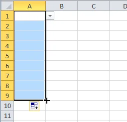 Tạo danh sách thả xuống trong Excel bằng xác thực dữ liệu 7 danh sách kéo xuống