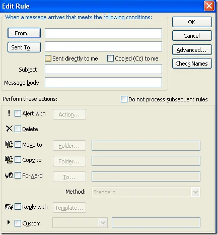 email tự động trả lời