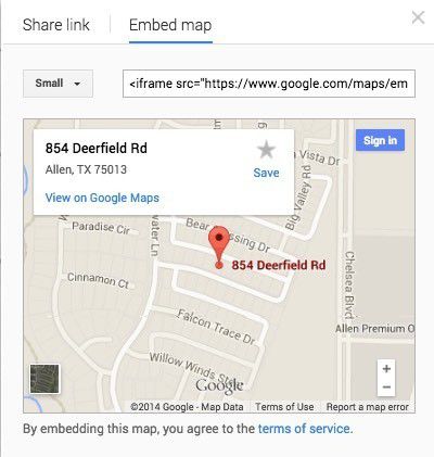 Thêm chỉ đường lái xe của Google Maps vào trang web của bạn 2 bản đồ nhúng