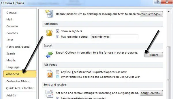 Xuất danh bạ từ Outlook, Outlook Express và Windows Live Mail 6 liên hệ xuất khẩu