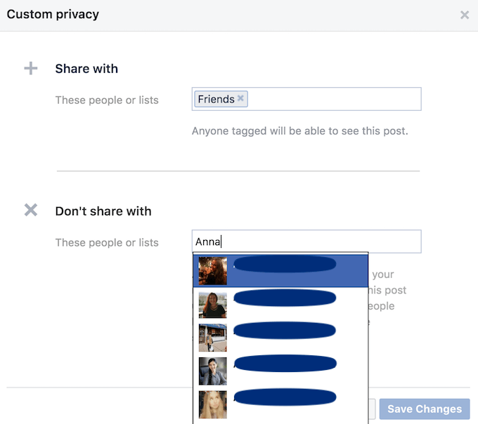 Ẩn một người bạn từ người khác trên Facebook 5 Ẩn một người bạn từ người khác trên Facebook