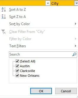 Cách lọc dữ liệu trong Excel 4 tùy chọn bộ lọc excel