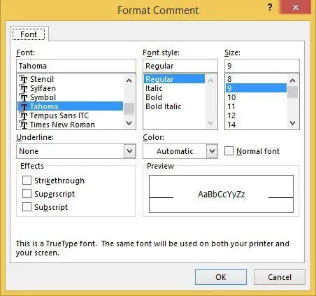 Cách thêm nhận xét vào ô bảng tính Excel 14 tùy chọn định dạng bình luận