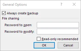 Cách sử dụng các tính năng AutoRecover và AutoBackup của Excel 8 tùy chọn lưu chung
