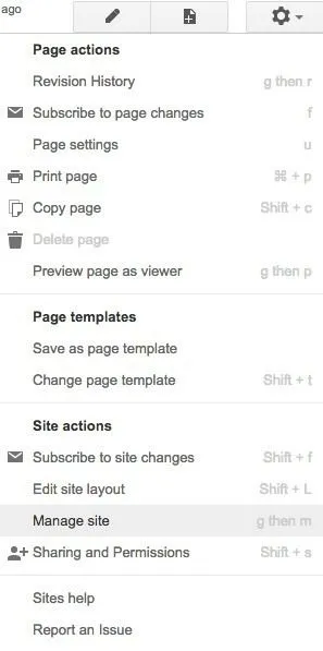 cài đặt trang web google