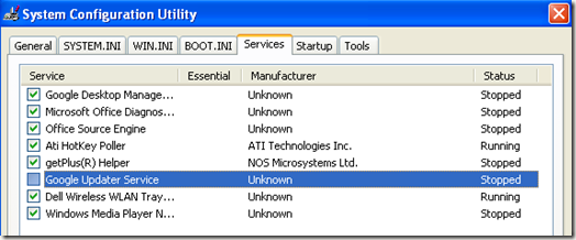 dịch vụ cập nhật google