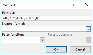 Cách tạo và sử dụng các công thức trong bảng trong Word 8 nếu tuyên bố từ