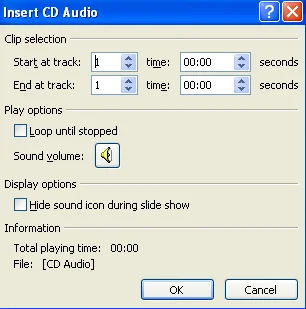 chèn nhạc vào powerpoint