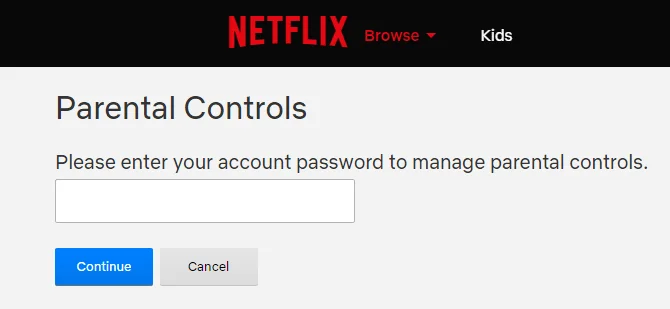 Cách sử dụng tính năng kiểm soát của cha mẹ trên Netflix 3 Cách sử dụng tính năng kiểm soát của cha mẹ trên Netflix