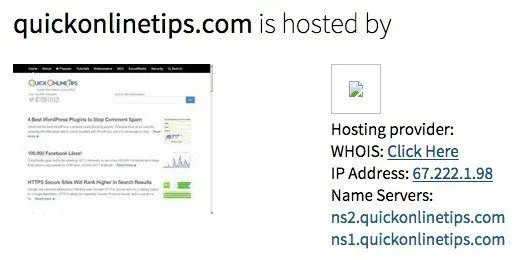 Làm thế nào để tìm ra ai lưu trữ một trang web (Công ty lưu trữ web) 4 không có công ty lưu trữ