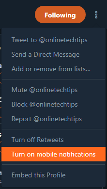 Cách nhận thông báo Twitter trên web và di động 6 Cách nhận thông báo Twitter trên web và di động