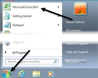 Cách mở nhiều phiên bản của Excel 1 mở excel