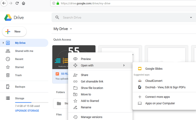 Cách chuyển đổi bản trình bày PowerPoint sang slide của Google 7 Cách chuyển đổi bản trình bày PowerPoint sang slide của Google