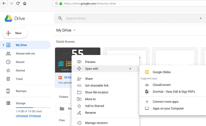 Cách chuyển đổi bản trình bày PowerPoint sang slide của Google 7 Cách chuyển đổi bản trình bày PowerPoint sang slide của Google