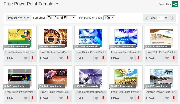 10 trang web tuyệt vời cho các mẫu PowerPoint miễn phí 9 Poweredtemsheet