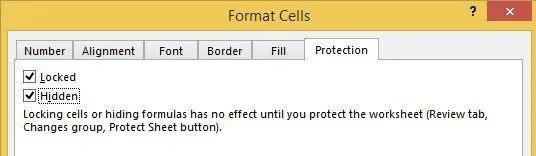 Cách ẩn trang tính, ô, cột và công thức trong Excel 13 tab bảo vệ ẩn